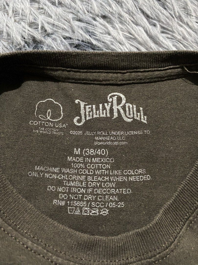 Jelly Roll Beautifully Broken tee (Category: Tshirts & Polo Shirts ) located in Manila. Submitted by zrothrift (Listing ID 1468313159, Image 3). Description: Jelly Roll Beautifully Broken tee Measurements: Medium on Tag Width: 18.5 Inches Length: 28 Inches ₱220.
