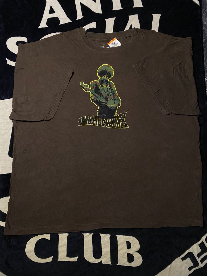Jimi Hendrix 2005 | band shirt (Category: Tshirts & Polo Shirts ) located in Las Pinas. Submitted by all_details_posted (Listing ID 1468422629, Image 1). Description: dated 2005, silkscreen camo print, gamuza black details cr 8/10.