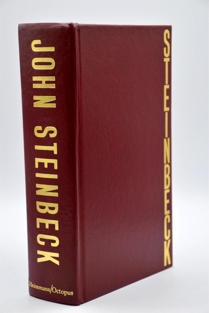 John Steinbeck Omnibus - Heinemann/Octopus (Category: Storybooks) located in Cebu City. Submitted by closetmarie (Listing ID 1468305737, Image 2). Description: - Hardcover 5-novel collection by John Steinbeck - Published by Heinemann/Octopus - Includes: The Grapes of Wrath, East of Eden, Of Mice and Men, Cannery Row, and The Moon Is Down - Clean and legible pages inside.