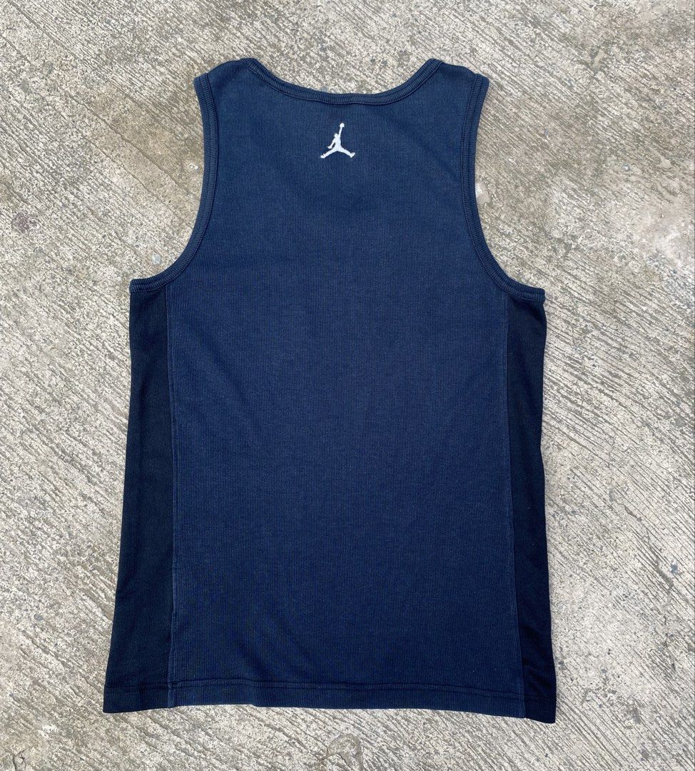 Jordan Tank Top (Category: Activewear) located in Cebu City. Submitted by czar0518 (Listing ID 1468337509, Image 2). Description: Jordan Tank Top Width 16 Length 25 Excellent condition Dm sure buyer.📩.