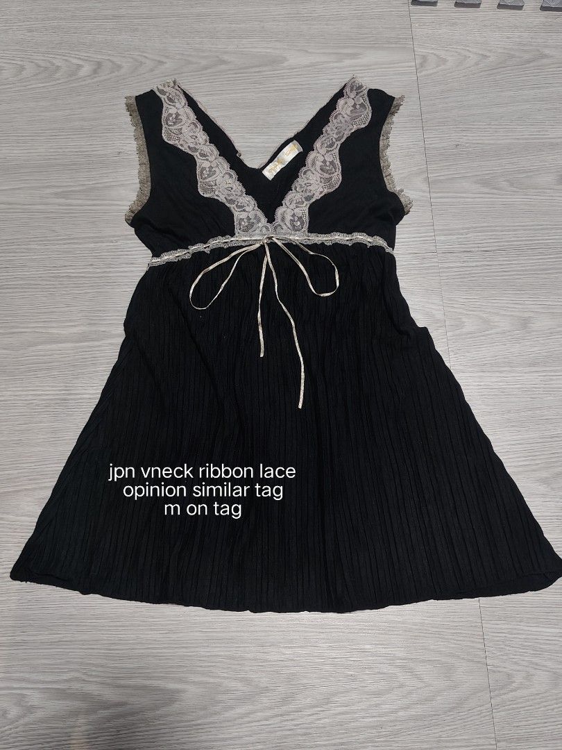 jpn ribbon lace (Category: Activewear) located in Amadeo. Submitted by josephotep (Listing ID 1468487453, Image 1). Description: jpn vneck ribbon lace opinion similar tag m on tag 450 plus sf loc cavite pm📥.
