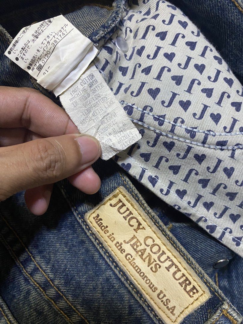 Juicy couture jeans (Category: Jeans) located in Pasig City. Submitted by terrencec34805 (Listing ID 1468474926, Image 3). Description: Juicy couture pants In very good condition Size:25 Length:35.5 Leg opening:7.5.