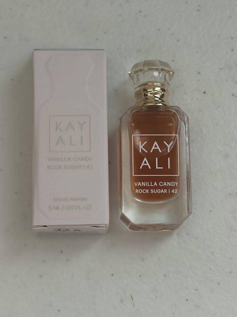 KAYALI VANILLA CANDY TOCK SUGAR 42 (Category: Fragrance & Deodorants) located in San Juan City. Submitted by cashfrancefashioncosmetics_ph (Listing ID 1468284945, Image 1). Description: KAYALI VANILLA CANDY TOCK SUGAR 42 5ml 2 Original Mini.