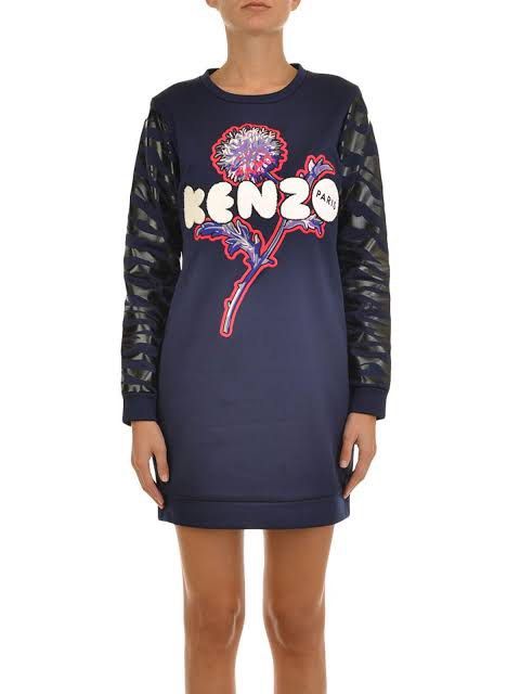 Kenzo dandelion sweatshirt dress (Category: Dresses) located in Quezon City. Submitted by dailyfits08 (Listing ID 1468444194, Image 2). Description: Kenzo dandelion sweatshirt dress Size medium 21x33 Excellent.