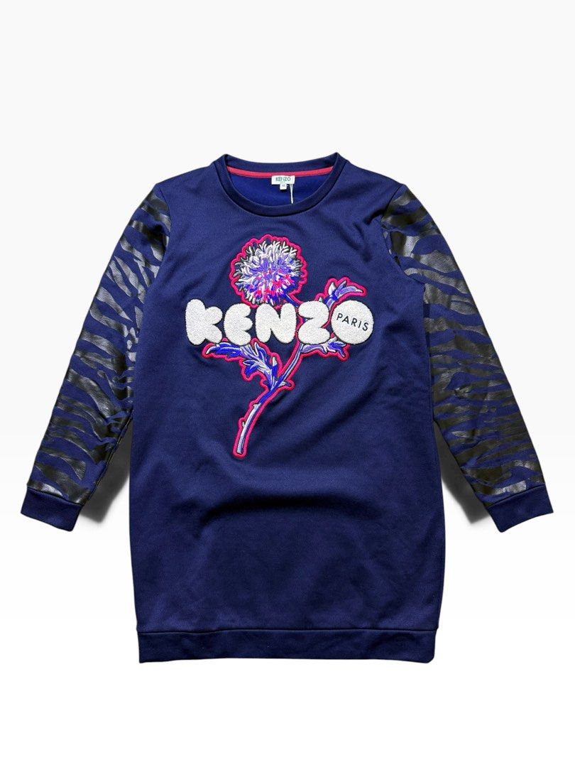 Kenzo dandelion sweatshirt dress (Category: Dresses) located in Quezon City. Submitted by dailyfits08 (Listing ID 1468444194, Image 1). Description: Kenzo dandelion sweatshirt dress Size medium 21x33 Excellent.