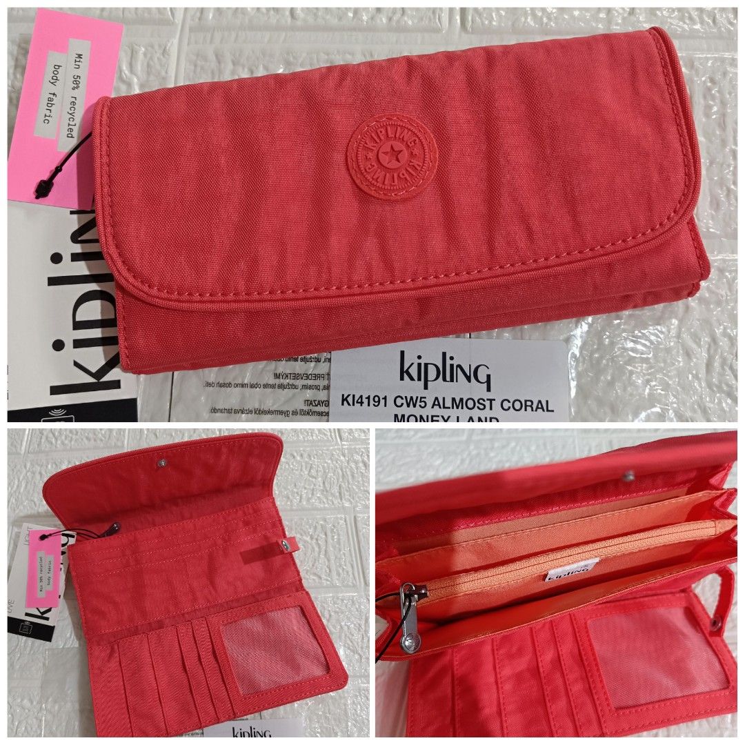 Kipling Money Land Snap Wallet (Category: Wallets & Card holders) located in Mandaluyong City. Submitted by sheila_snapshoppe (Listing ID 1468343141, Image 2). Description: 💯% guaranteed original bought in Kipling US 🇺🇸 Kipling Money Land Snap Wallet size: 7.25" x 4" x 1".