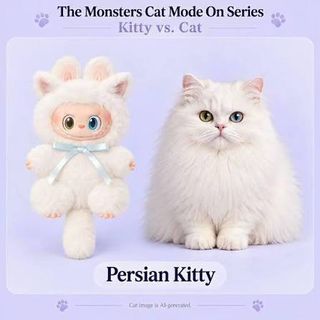 Labubu The Monsters Cat Mode On series plush - Cow Kitty, Toys ...