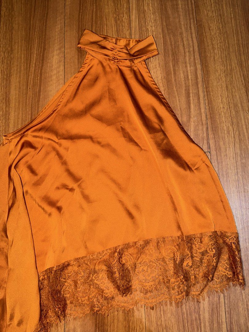 Lace Halter Top (Category: Sleeveless) located in Taguig. Submitted by shop.alybuzon (Listing ID 1468326797, Image 2). Description: Never used == MOP: Gcash (Payment before ship/delivery) Courier: Same day — Lalamove/Grab J&T Express.