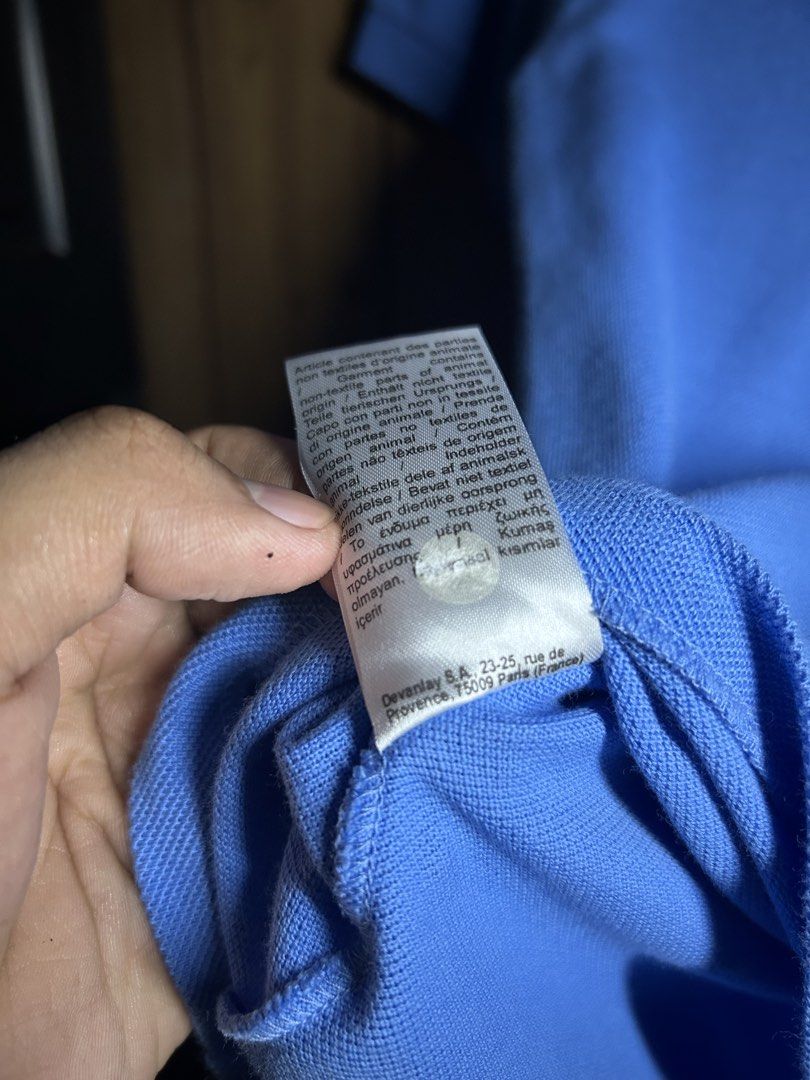 Lacoste Classic Fit Short Sleeve Polo (Category: Tshirts & Polo Shirts ) located in Manila. Submitted by zerowasteco. (Listing ID 1468455225, Image 3). Description: -As new condition -10/10 Color rate -Dimes:L25xW17 -Size 14 on tag -No issue -Unisex✅ Dm for more info!.