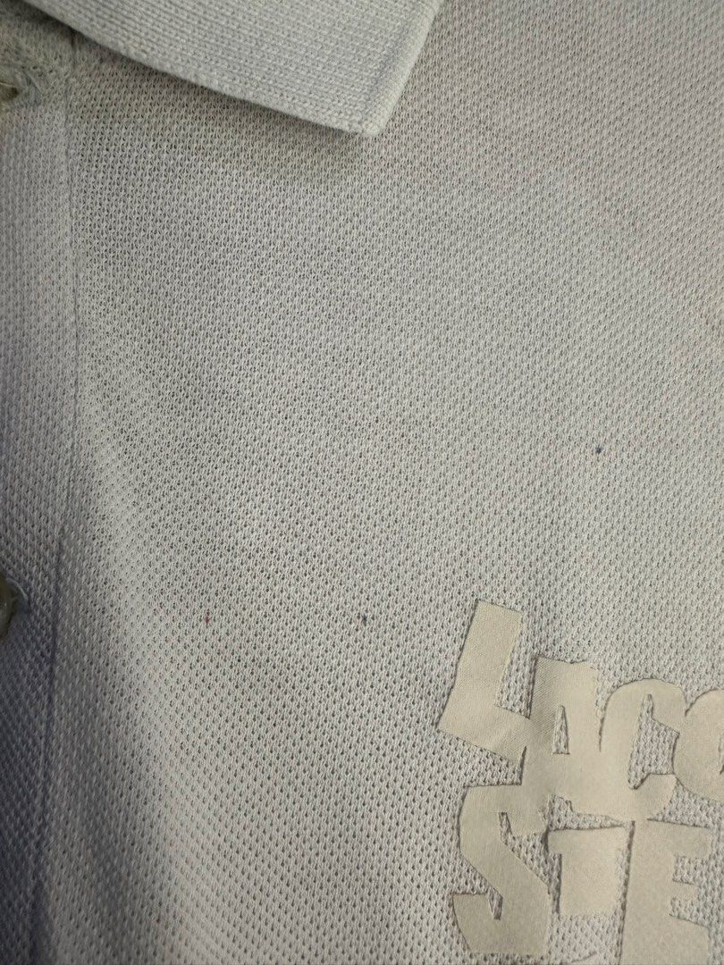 LACOSTE POLO SHIRT (Category: Formal Shirts) located in Manila. Submitted by bendeictsthrift53 (Listing ID 1468337192, Image 3). Description: - LACOSTE SCRIPT POLO SHIRT - EXCELLENT CONDITION - DOT STAIN WASHABLE - ALREADY WASH - SIZE L - 20x29 APAKA SOLID NITO SA PERSONAL 🔥 .