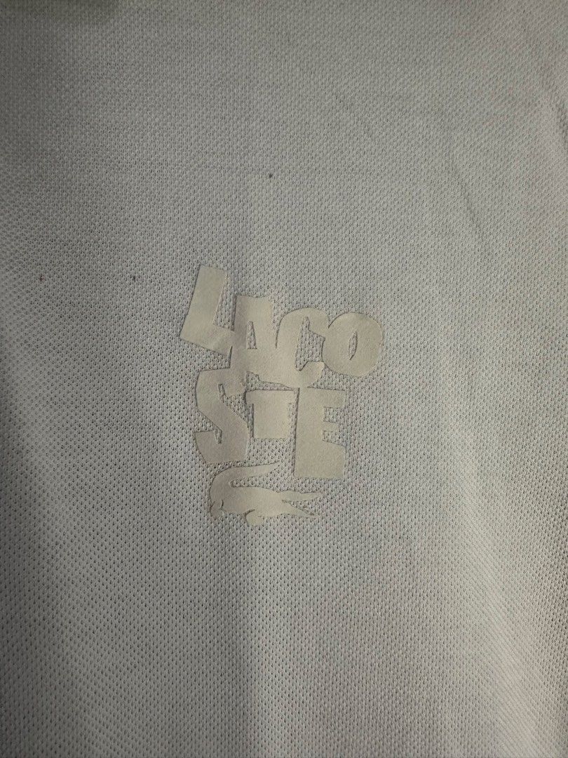 LACOSTE POLO SHIRT (Category: Formal Shirts) located in Manila. Submitted by bendeictsthrift53 (Listing ID 1468337192, Image 2). Description: - LACOSTE SCRIPT POLO SHIRT - EXCELLENT CONDITION - DOT STAIN WASHABLE - ALREADY WASH - SIZE L - 20x29 APAKA SOLID NITO SA PERSONAL 🔥 .