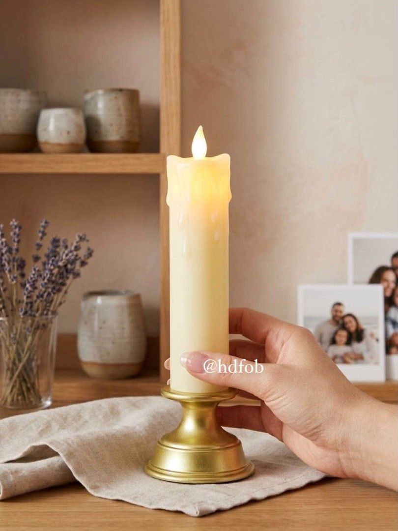 LED candle Php 175. (Category: Lighting) located in Mandaluyong City. Submitted by shopmla (Listing ID 1468378559, Image 1). Description: LED candle Php 175. with antique plastic candle holder the closest thing to a safe real flame Candle size: candle diameter:4 cm holder diameter 7.5cm height 23.5cm.