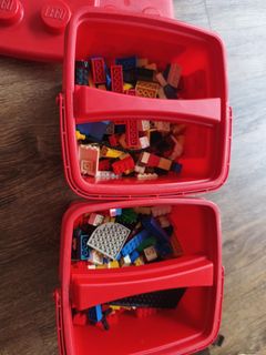 2 x 4 Knots Lego Storage Box and LEGO Friends brick set, Toys ...