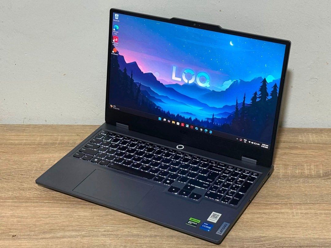 LENOVO LOQ (Category: Laptops & Notebooks) located in Manila. Submitted by estillomopatricia (Listing ID 1468381338, Image 2). Description: ₱43,990 only 🔥🔥🔥 Good Condition. *1 usb port not working, still good condition. LENOVO LOQ INTEL CORE I5 13TH 8GB RAM 512GB SSD RTX 4050 15.6 FHD 144HZ BACKLIT KEYBOARD 💻Good for Gaming, Autocad, Editing, & WFH 💻Ready to use. Specification ▪️INTEL CORE I5-13450HX (16 CPUs) ~ 2.4GHz ▪️8GB MEMORY RAM DDR5 