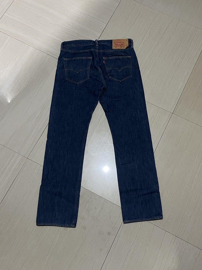 Levi’s 501 Button Fly (Category: Jeans) located in Talisay. Submitted by arabell21 (Listing ID 1468456158, Image 2). Description: Good as brandnew condition W32 L32 on tag On tape W32-33 L42 HEM8 Color rate 10/10 See last pic very minimal issue .