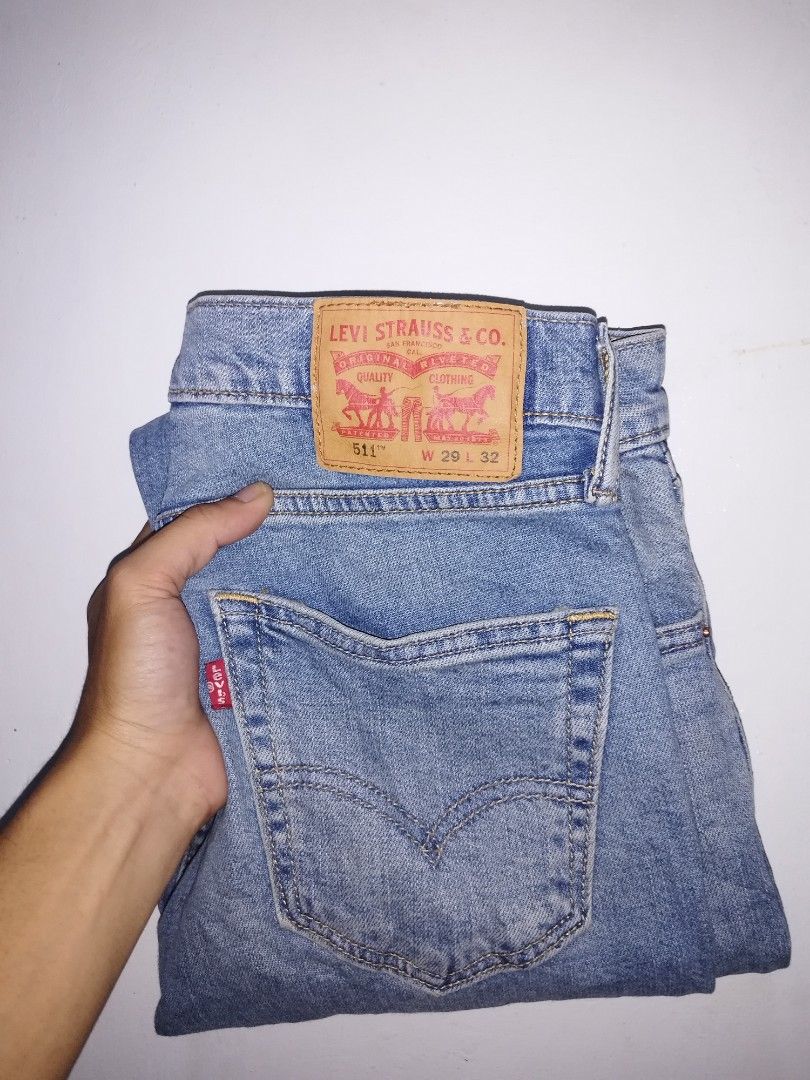 Levis 511 slim fit (Category: Jeans) located in Bulacan. Submitted by side.hustle11 (Listing ID 1468498618, Image 1). Description: LEvis 511 slim fit Waistline 29-30 Length 40 Hemp 7 Excellent condition Loc bulacan.