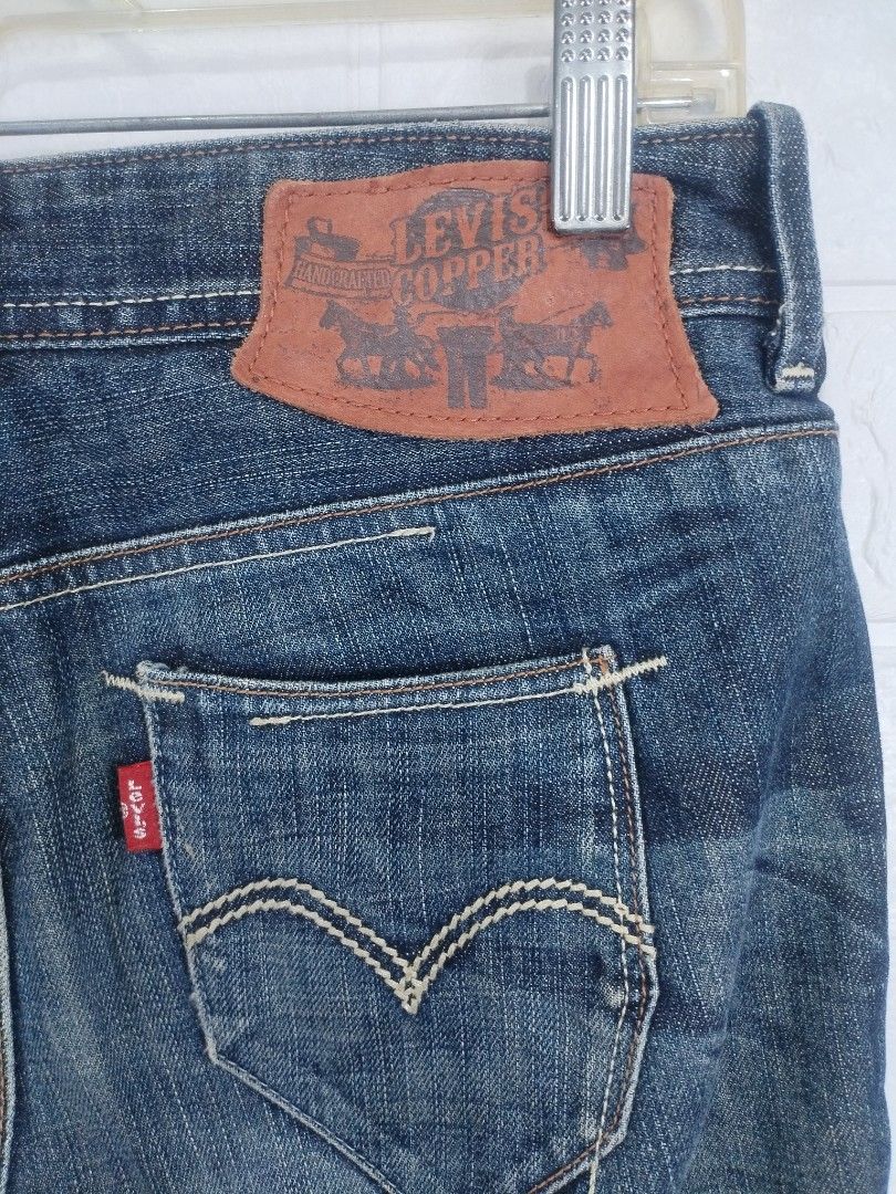 Levi's Copper Dark Wash Denim Jeans (Category: Jeans) located in Davao. Submitted by salupannino2016-98573 (Listing ID 1468394184, Image 3). Description: LEVi's COPPER STRAIGHT LEG DENIM JEANS WAISTLINE..30/WOMEN'S LENGTH..39 OPEN LEG..7 SLIGHTLY USED LEATHER PACTH 880/SHIPPED TNX ADMIN..☺.
