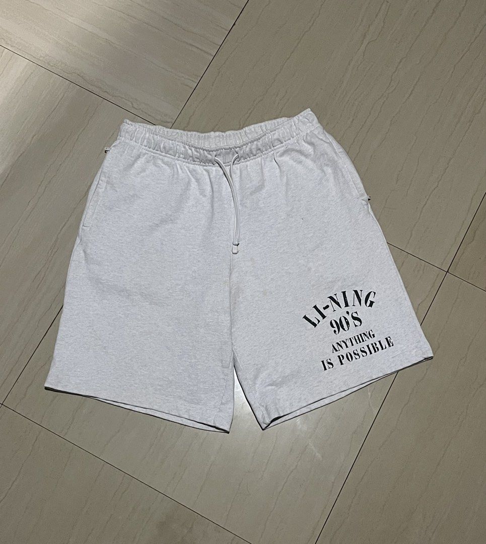 Li ning shorts (Category: Shorts) located in Talisay. Submitted by arabell21 (Listing ID 1468457627, Image 1). Description: Good as new condition W30-38 L21 HEM13 Color rate 10/10 Issue on last pic very minimal stains.