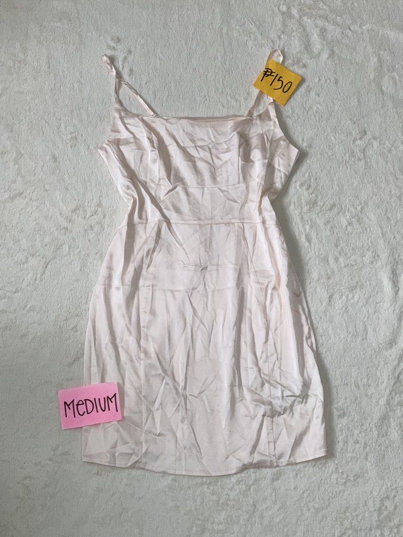 Light nudes Silk Night Dress (Category: Dresses) located in Bacoor. Submitted by justinecb (Listing ID 1468385310, Image 1). Description: Bnew with tag pa Just need iron Can fit small to medium.