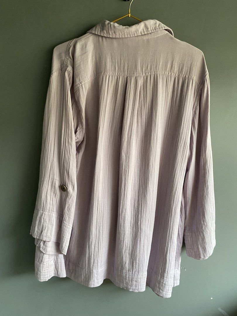 Lilac Comfy Shirt (Category: Blouses) located in Cebu City. Submitted by janb85 (Listing ID 1468361496, Image 3). Description: 100% Cotton Very soft and comfortable wear Xl size .