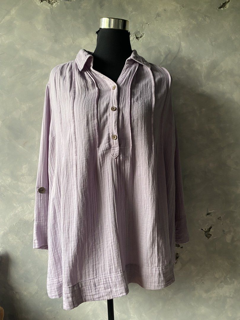 Lilac Comfy Shirt (Category: Blouses) located in Cebu City. Submitted by janb85 (Listing ID 1468361496, Image 1). Description: 100% Cotton Very soft and comfortable wear Xl size .