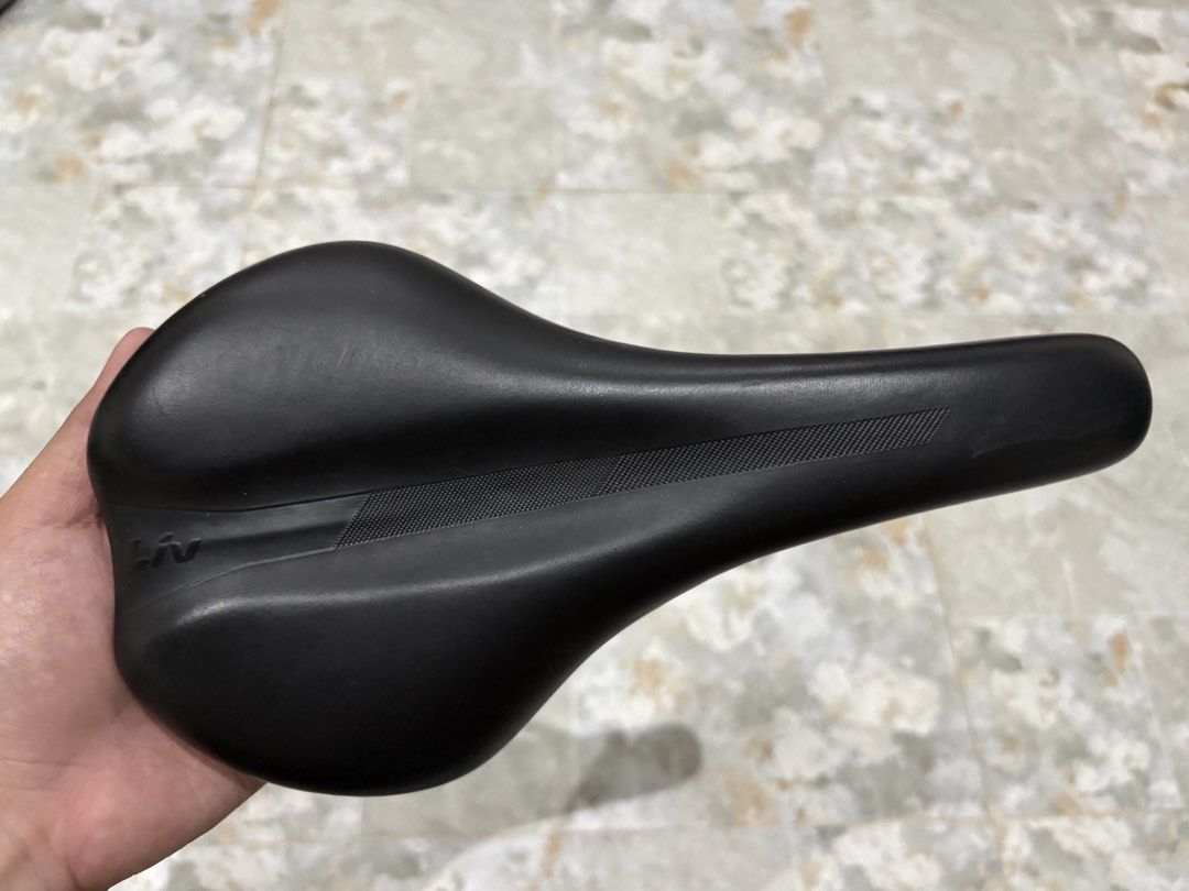 LIV women specific saddle (Category: Bicycles) located in Muntinlupa City. Submitted by pinkmoscat.o (Listing ID 1468418968, Image 1). Description: Selling Liv women-specific saddle, original Used, very good condition No rubs, no functional issues RFS: decluttering Shipping via lalamove or jnt shouldered by buyer Location: Muntinlupa Payment via Gcash, BPI, or RCBC only.