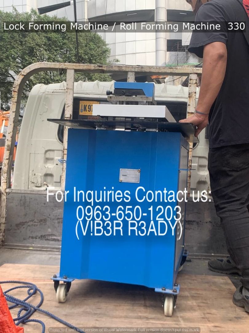 Lock Forming Machine / Roll Forming Machine Specs: 1.2mm 3HP MOTOR (Category: Other Home Furniture) located in Manila. Submitted by ramoseliza33488 (Listing ID 1468361949, Image 2). Description: .