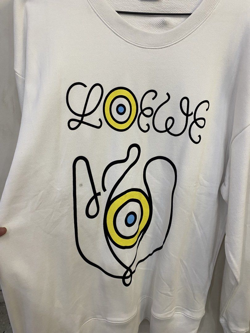 LOEWE SWEATER (Category: Luxury Apparel) located in Baguio. Submitted by lairdegawd_06 (Listing ID 1468461912, Image 2). Description: Dimes-23.5x31 M-L Excellent condition 10/10 color rate No flaw Complete tags Check photos for more details.
