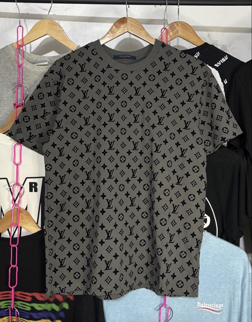 Louis Vuitton Monogram All-Over Print Grey (Category: Tshirts & Polo Shirts ) located in Tarlac. Submitted by thirstthriftapparelz_ (Listing ID 1468451524, Image 1). Description: Brand: Louis Vuitton Condition: Excellent Size: Medium To Large Color rate:9.9 Issue:None .