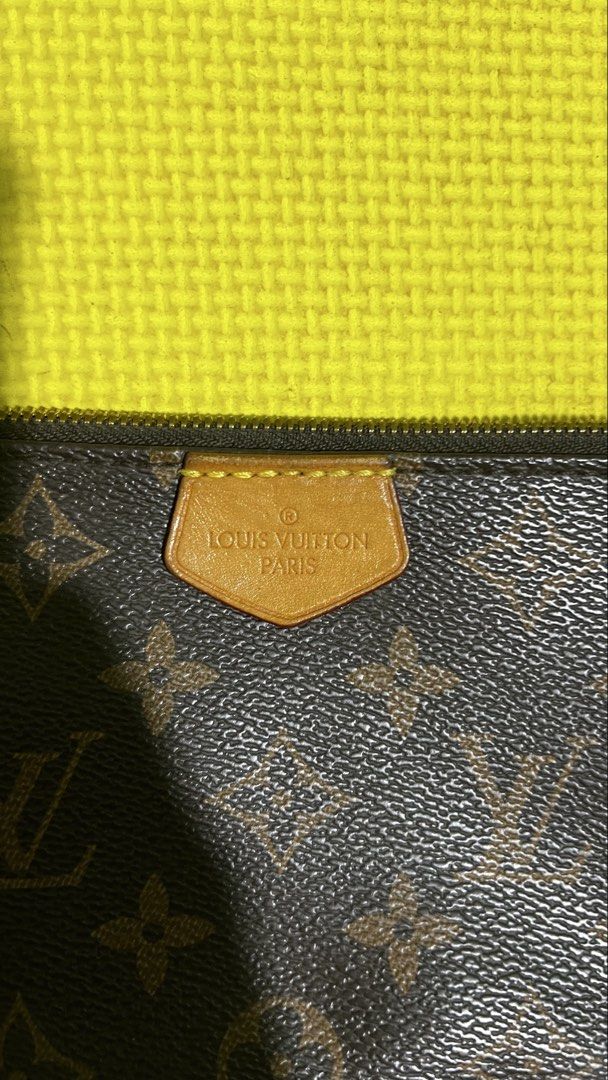 Louis Vuitton Monogram Pochette Accessoires Chain Bag (Category: Luxury Bags & Wallets) located in Alburquerque. Submitted by ukaydecebuofficial (Listing ID 1468330331, Image 3). Description: - Louis Vuitton monogram canvas pouch - Removable chain strap with secure side clasps - Secure top zip closure - Brown textile lining with interior leather brand tag - Compact size, perfect for daily essentials - Condition: Hardware shows minor wear.