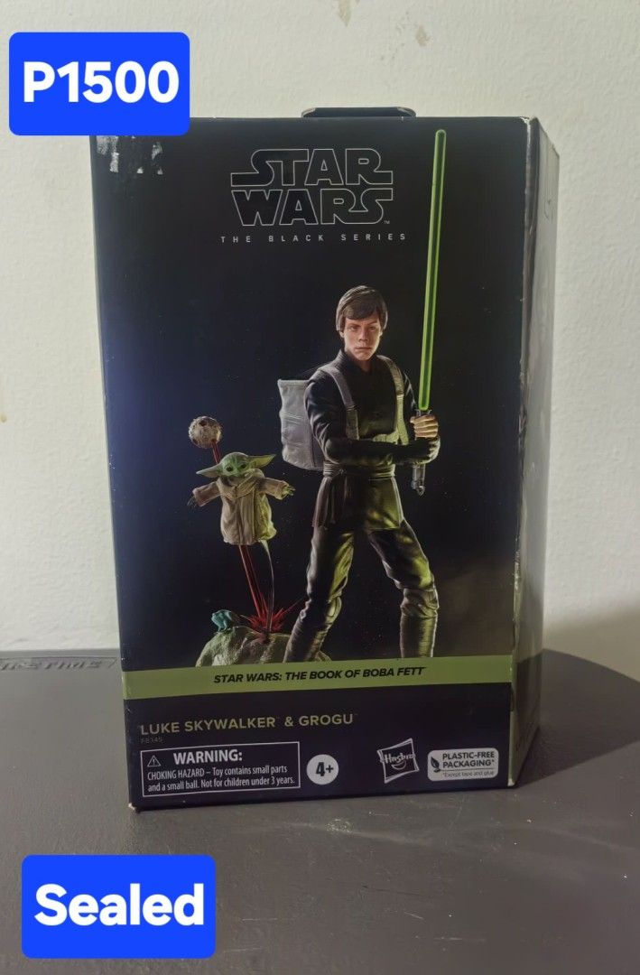 Luke Skywalker and Grogu (Category: Action & Battle Toys) located in Las Pinas. Submitted by christian.cabarles (Listing ID 1468488946, Image 1). Description: For Sale Authentic Black Series Starwars Luke Skywalker and Grogu MISB P1500 - City Of Dasmariñas MOP- GCASH MOS- LBC OR LALAMOVE every Sat and Sun.