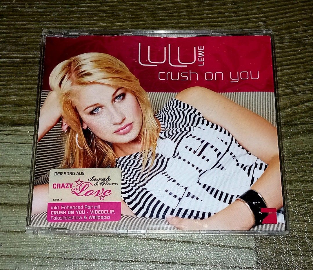 LULU LEWE - CRUSH ON YOU CD SINGLE (Category: CDs & DVDs) located in Talavera. Submitted by thalifan46 (Listing ID 1468336058, Image 1). Description: LULU LEWE - CRUSH ON YOU CD SINGLE NOTE : WAG NA LANG MAG MESSAGE KUNG HINDI NAMAN INTERESADO SA ITEM AT HANAP LANG AY KAKWENTUHAN.. WHAT YOU SEE IS WHAT YOU GET 100% ORIGINAL AUTHENTIC.. MOP : GCASH OR PALAWAN.. COURIER :LBC, JRS, J&T.. STRICTLY NO COD‼️.