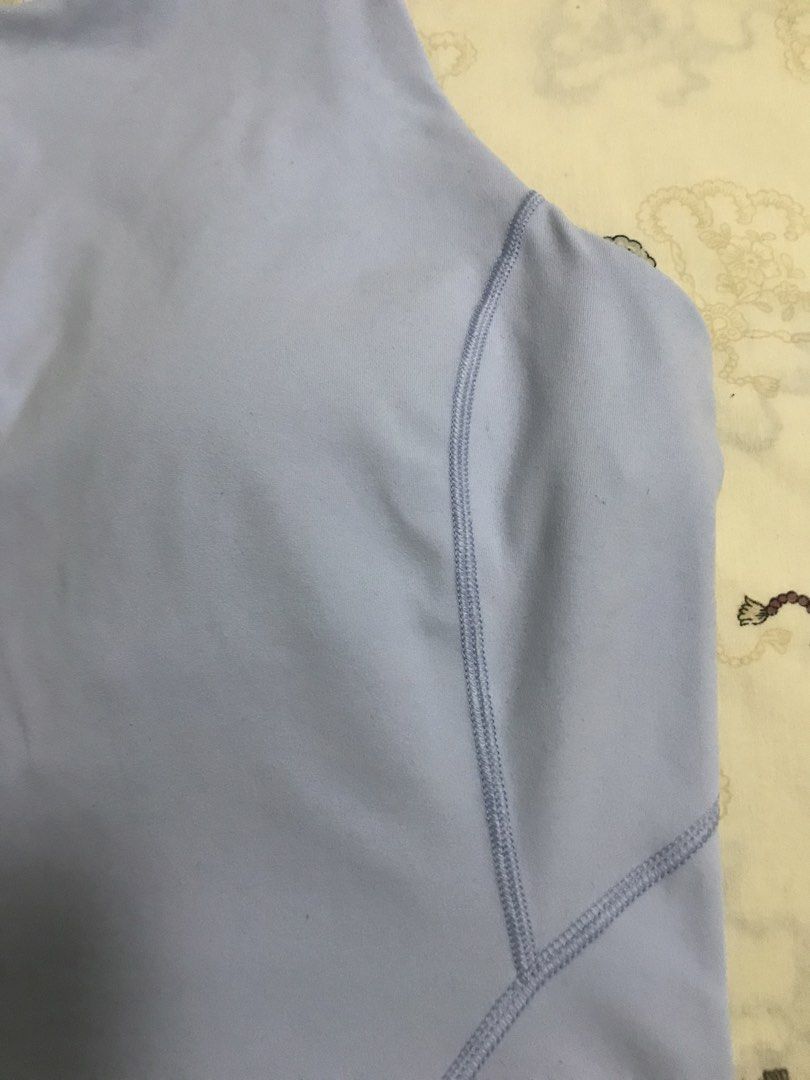 Lululemon Halter stop Sportsbra (Category: Activewear) located in Manila. Submitted by freshlemon58885 (Listing ID 1468337517, Image 2). Description: Padded Square Tag 4 No issue Color:Powder Blue.