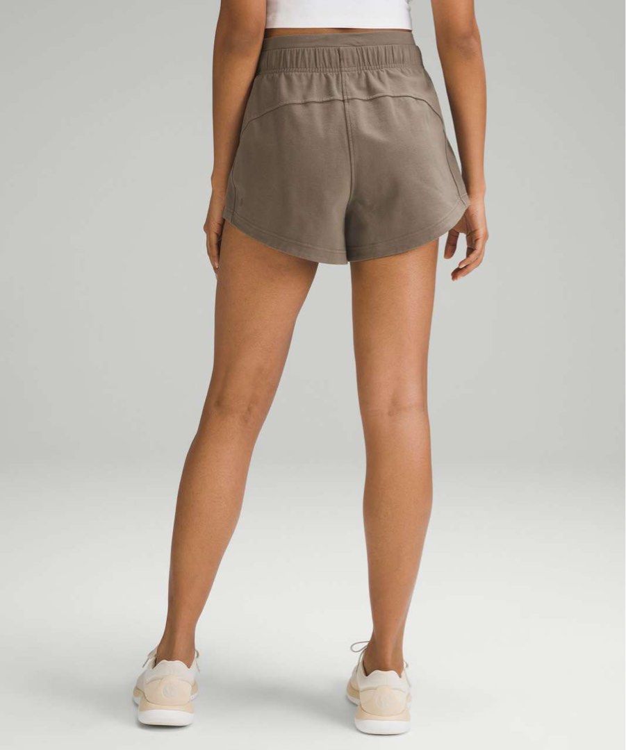 Lululemon Inner Glow High-Rise Short 3" (Category: Activewear) located in Bocaue. Submitted by mndzeey (Listing ID 1468301725, Image 2). Description: Lululemon Inner Glow High-Rise Short 3" Dot 2 Size 26 to 29 Length -11 Hem -12 Excellent No issues Authentic Cut main tag only Cotton fabric.
