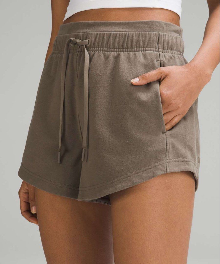 Lululemon Inner Glow High-Rise Short 3" (Category: Activewear) located in Bocaue. Submitted by mndzeey (Listing ID 1468301725, Image 1). Description: Lululemon Inner Glow High-Rise Short 3" Dot 2 Size 26 to 29 Length -11 Hem -12 Excellent No issues Authentic Cut main tag only Cotton fabric.