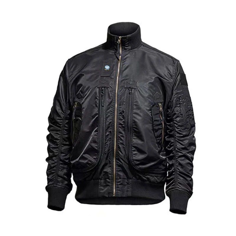 MA-1 Military Bomber Black Jacket (Category: Coats, Jackets and Outerwear) located in Puerto Princesa. Submitted by terdsthrift (Listing ID 1468460232, Image 3). Description: MA-1 Military Black Bomber Jacket Size: Medium Width: 23 Length: 24 Shoulder: 19.5 In Excellent Condition / No Issue Color Rate: 10/10 - Color: Black - Size: M (170/88A) - Design: Tactical bomber style with front zipper closure - Details: Special Forces embroidered patch on 