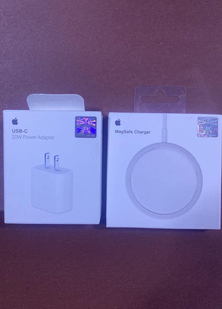 Magsafe cable & 20W ADAPTER USB-C set charger (Category: Chargers & Cables) located in Manila. Submitted by milasgadgetph (Listing ID 1468361946, Image 1). Description: .