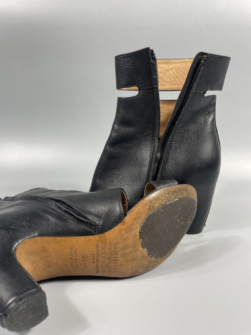Maison Margiela Cut-off Sandals (Category: Sneakers & Footwear) located in Taguig. Submitted by _curatedfits (Listing ID 1468451076, Image 2). Description: Maison Margiela Cut-off Sandals Size: 35 Made in italy Sign of usage Pair only, No inclusion - 4,000 Dm! .