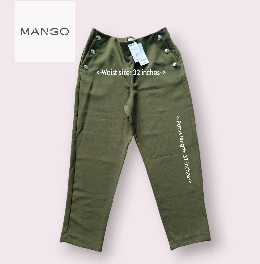 Mango Womens Green Sailor Style Trouser (Category: Other Bottoms) located in Bacoor. Submitted by nineties_kid (Listing ID 1468463648, Image 1). Description: <==• Mango Womens Green Sailor Style Trouser Color: Military Green Size: Large Waist size: 32 inches Pants length: 37 inches __________________________________ ▶LBC Cash on Pick-up (C.O.P) Offer nation-wide delivery, as long as there is an LBC branch near your area. ▶LBC C.O.D ▶Lalamove ▶J&T