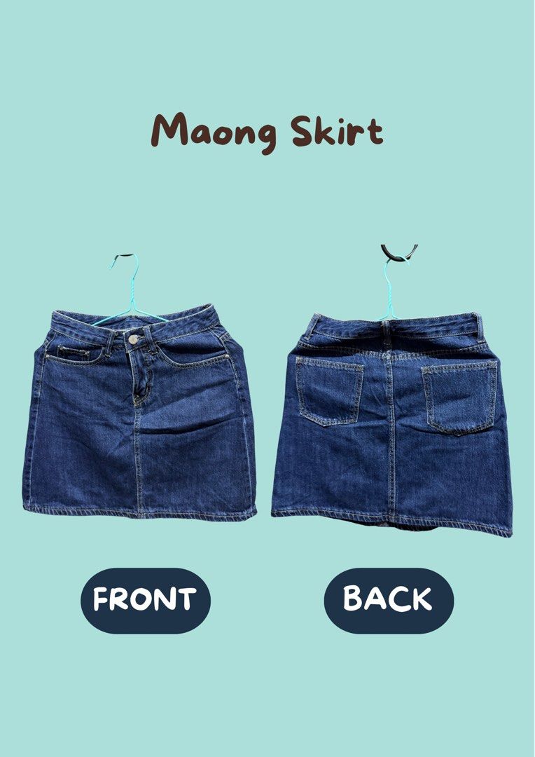 Maong Skirt (Category: Skirts) located in Manila. Submitted by blairwinter (Listing ID 1468334996, Image 1). Description: .