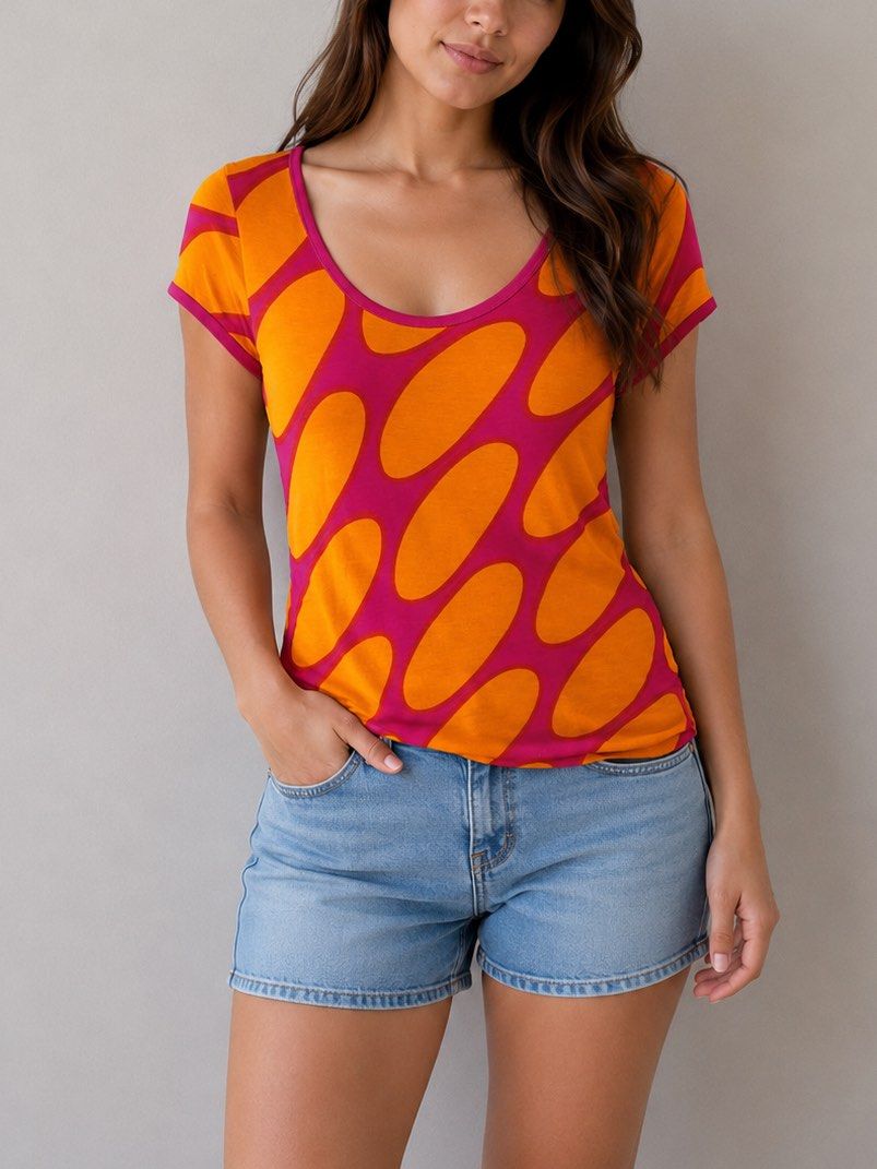 MARIMEKKO H&M abstract print shirt (Category: Shirts) located in General Trias. Submitted by aandrcollections (Listing ID 1453419614, Image 1). Description: MEDIUM W16”L27.5” (Laid flat measurement).