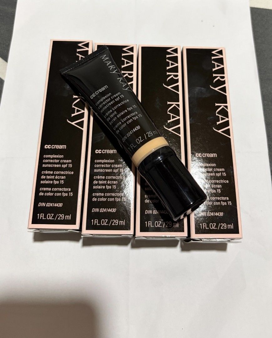 Mary Kay CC Cream Complexion Corrector Sunscreen SPF 15 (Category: Makeup) located in Polomolok. Submitted by legadad94559 (Listing ID 1468434610, Image 1). Description: - Product: Mary Kay CC Cream Complexion Corrector Sunscreen SPF 15 - Volume: 1 FL. OZ. / 29 ml per tube - Stock: Multiple available (1 tube out of box + 4 unopened boxes) - Benefits: Lightweight coverage, broad-spectrum UV protection, and even skin tone - Ideal for: Everyday make