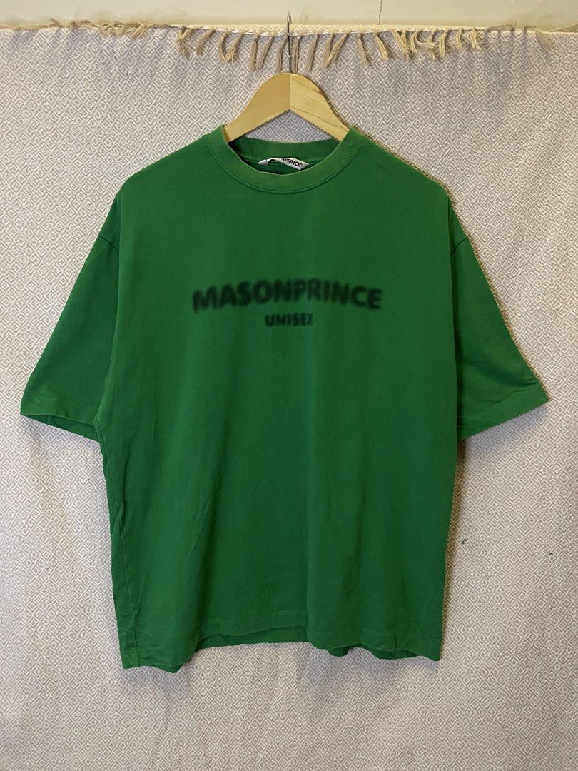 Masonprince green heavyweight tee (Category: Tshirts & Polo Shirts ) located in Manila. Submitted by hypestock_mnl (Listing ID 1468308126, Image 1). Description: - stylish - perfect for casual wear - great fit - in good condition - minimal signs of usage - 9/10 - money worth! - see pics for details/issue.