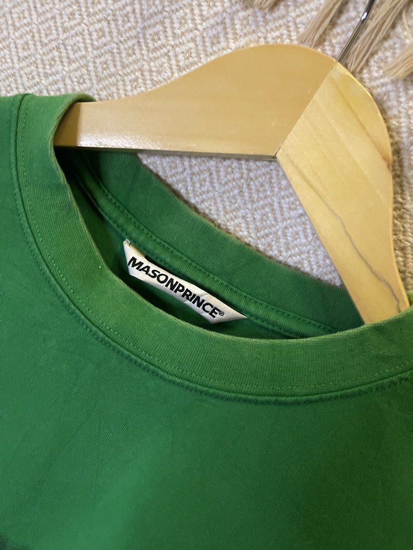 Masonprince green heavyweight tee (Category: Tshirts & Polo Shirts ) located in Manila. Submitted by hypestock_mnl (Listing ID 1468308126, Image 3). Description: - stylish - perfect for casual wear - great fit - in good condition - minimal signs of usage - 9/10 - money worth! - see pics for details/issue.