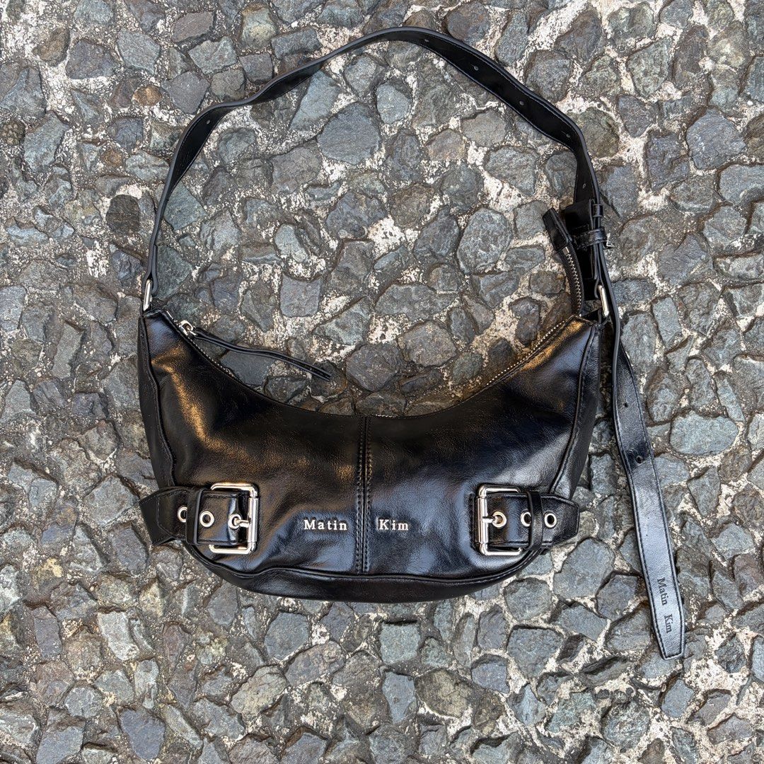 Matin Kim Belted Shoulder Bag (Category: Shoulder Bags) located in Manila. Submitted by stablesource (Listing ID 1468413676, Image 2). Description: Matin Kim Belted Shoulder Bag No Inclusion Excellent Kindly Check All Details Before Purchase🤝.