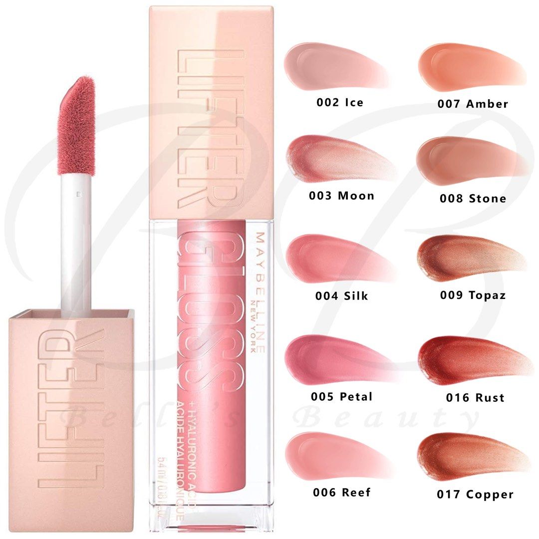 Maybelline Lifter Gloss (Silk ) (Category: Makeup) located in Manila. Submitted by goddesssy (Listing ID 1468299498, Image 2). Description: - Product: Maybelline Lifter Gloss - Shade: 004 Silk - Size: Full size, 5.4 ml - Condition: Brand new, never opened, completely untouched - Benefits: Infused with hyaluronic acid for hydrated, smoother-looking lips - Application: Features an XL wand applicator for quick and even coverage.