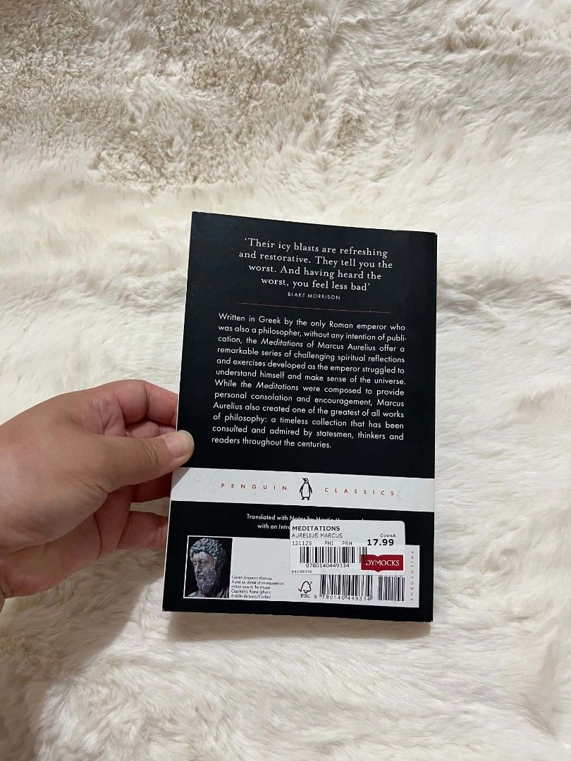 Meditations by Marcus Aurelius Penguin Classics (Category: Storybooks) located in Manila. Submitted by meicy_wndr (Listing ID 1468417817, Image 2). Description: - Very good condition Location: Davao city Delivery: LBC.