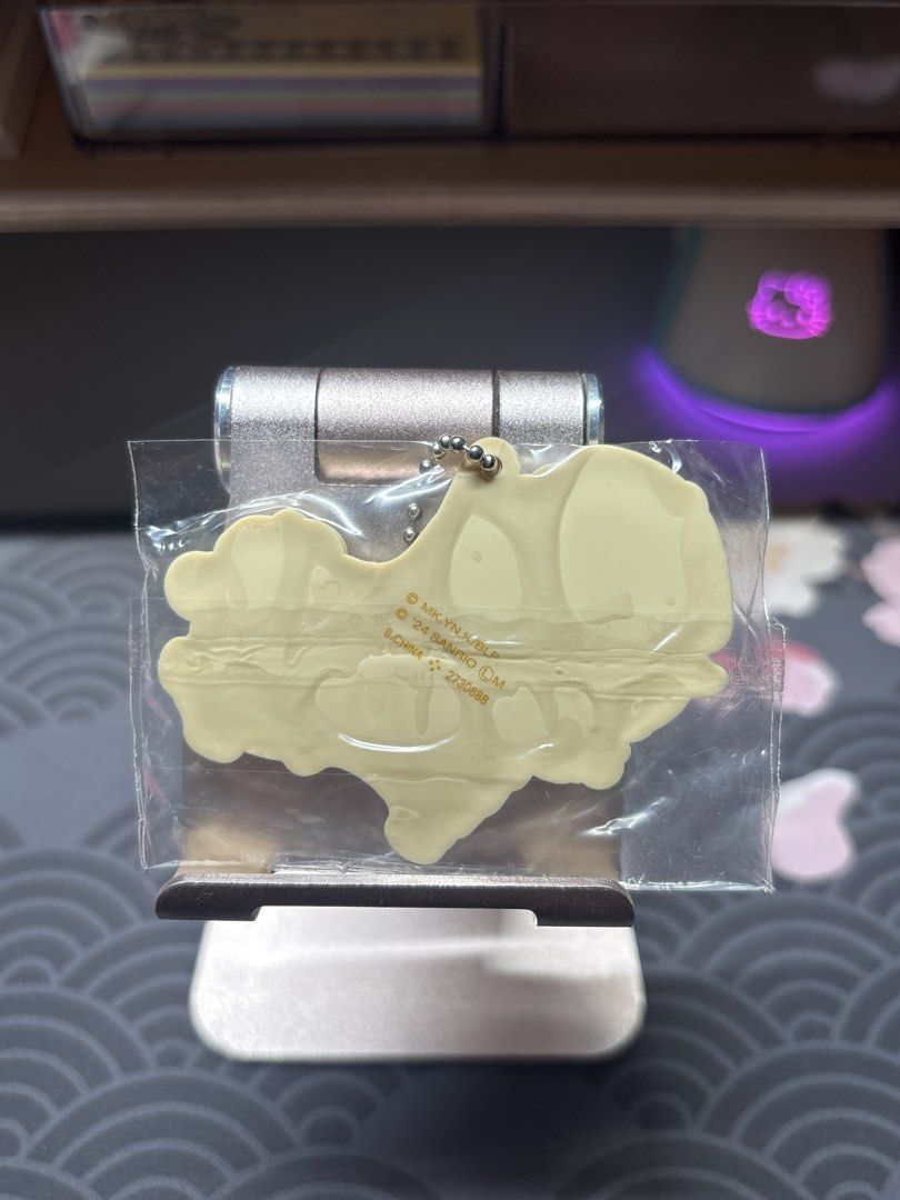 Meguru Bachira & Pompompurin Rubber Keychain Charm (Category: Character Goods) located in Manila. Submitted by mini.obsession (Listing ID 1468336923, Image 2). Description: Official Sanrio anime boy and Pompompurin rubber keychain from the '24 collection. Brand new in sealed packaging with a handy ball chain..