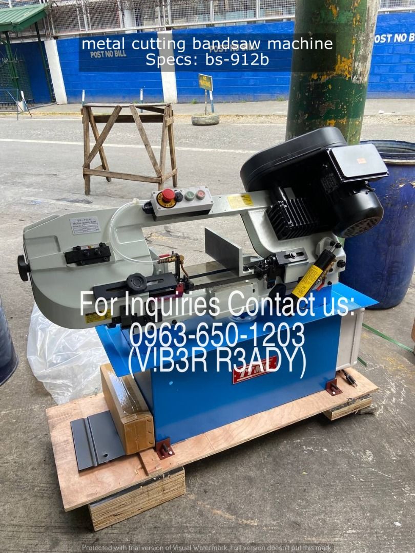 metal cutting bandsaw machine Specs: bs-912b (Category: Other Home Furniture) located in Manila. Submitted by ramoseliza33488 (Listing ID 1468360889, Image 2). Description: .