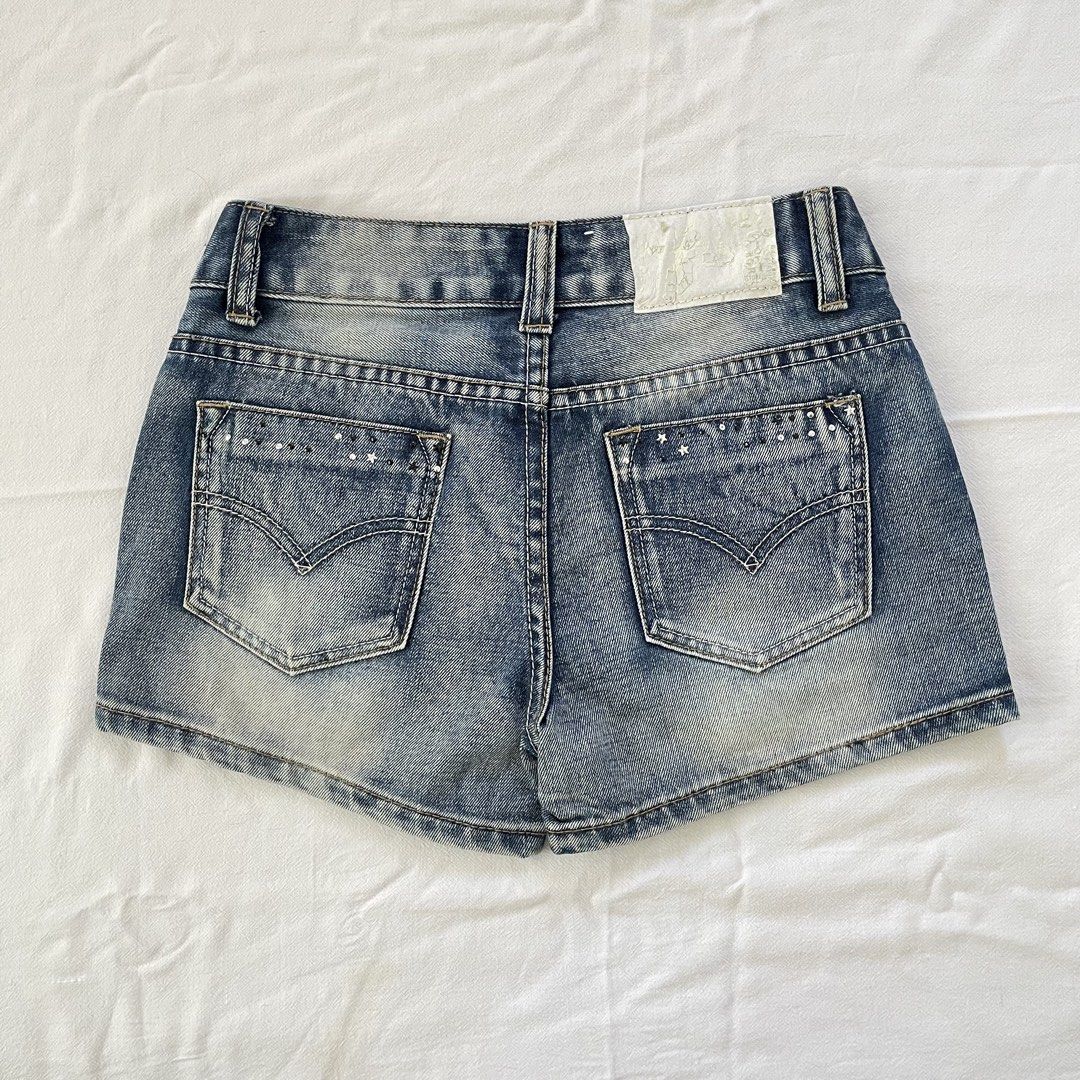 micro denim shorts (Category: Shorts) located in Angeles City. Submitted by lococacola (Listing ID 1468312147, Image 2). Description: size 25 mop: gcash pf.